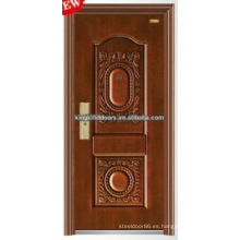 Alta calidad imitado puertas KKD-503 de pintura cobre acero de la seguridad para el diseño de puerta principal